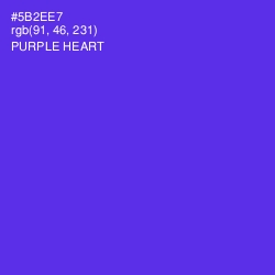 #5B2EE7 - Purple Heart Color Image