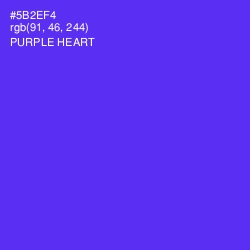#5B2EF4 - Purple Heart Color Image