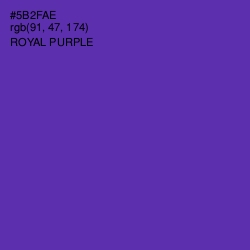 #5B2FAE - Royal Purple Color Image