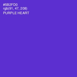 #5B2FD0 - Purple Heart Color Image