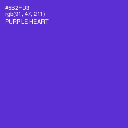#5B2FD3 - Purple Heart Color Image