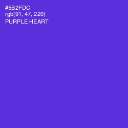 #5B2FDC - Purple Heart Color Image