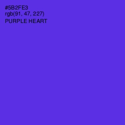 #5B2FE3 - Purple Heart Color Image