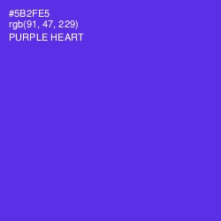 #5B2FE5 - Purple Heart Color Image