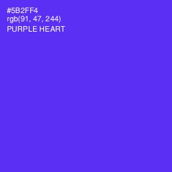 #5B2FF4 - Purple Heart Color Image