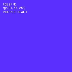 #5B2FFD - Purple Heart Color Image