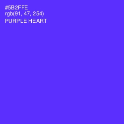 #5B2FFE - Purple Heart Color Image
