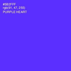 #5B2FFF - Purple Heart Color Image