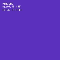 #5B30BC - Royal Purple Color Image