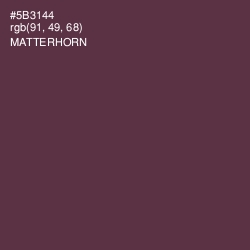 #5B3144 - Matterhorn Color Image