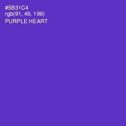 #5B31C4 - Purple Heart Color Image