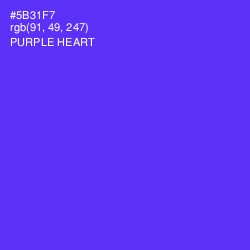 #5B31F7 - Purple Heart Color Image