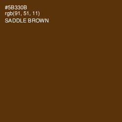 #5B330B - Saddle Brown Color Image