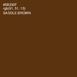 #5B330F - Saddle Brown Color Image