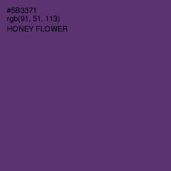 #5B3371 - Honey Flower Color Image