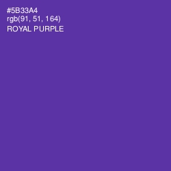 #5B33A4 - Royal Purple Color Image