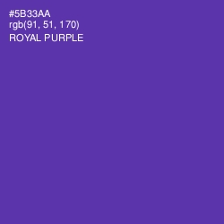 #5B33AA - Royal Purple Color Image