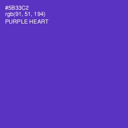 #5B33C2 - Purple Heart Color Image