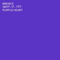 #5B33C5 - Purple Heart Color Image