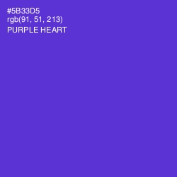 #5B33D5 - Purple Heart Color Image