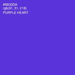 #5B33DA - Purple Heart Color Image