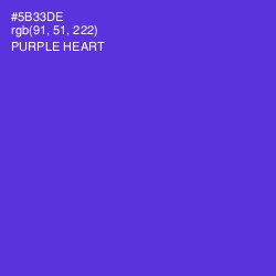 #5B33DE - Purple Heart Color Image