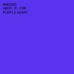 #5B33EE - Purple Heart Color Image