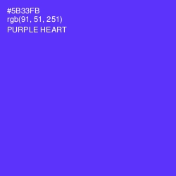 #5B33FB - Purple Heart Color Image