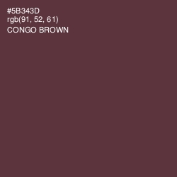#5B343D - Congo Brown Color Image