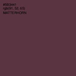 #5B3441 - Matterhorn Color Image