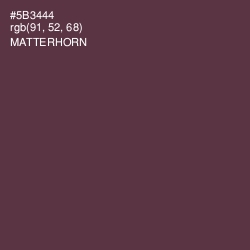 #5B3444 - Matterhorn Color Image