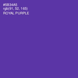 #5B34A5 - Royal Purple Color Image