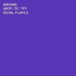 #5B34B5 - Royal Purple Color Image