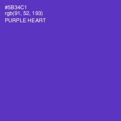 #5B34C1 - Purple Heart Color Image