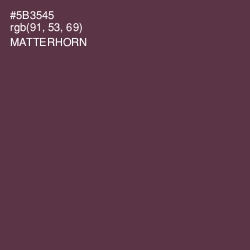 #5B3545 - Matterhorn Color Image