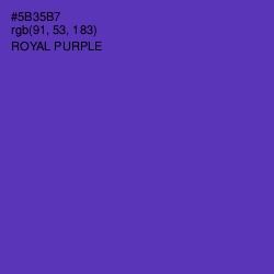 #5B35B7 - Royal Purple Color Image