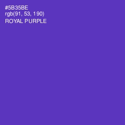 #5B35BE - Royal Purple Color Image