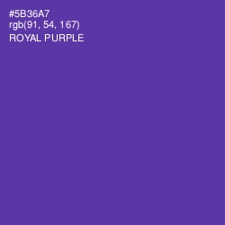 #5B36A7 - Royal Purple Color Image