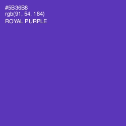 #5B36B8 - Royal Purple Color Image