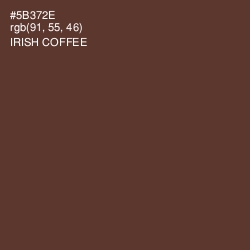 #5B372E - Irish Coffee Color Image