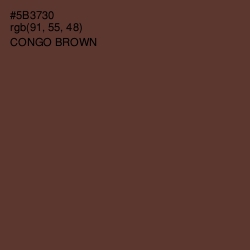 #5B3730 - Congo Brown Color Image