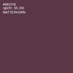 #5B3745 - Matterhorn Color Image