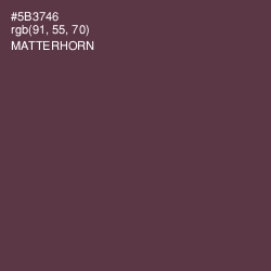 #5B3746 - Matterhorn Color Image