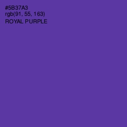 #5B37A3 - Royal Purple Color Image