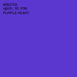 #5B37D0 - Purple Heart Color Image