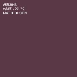 #5B3846 - Matterhorn Color Image