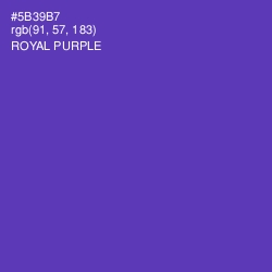 #5B39B7 - Royal Purple Color Image