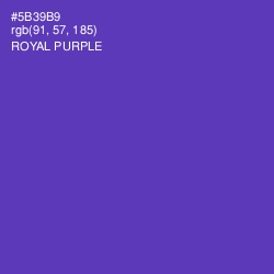 #5B39B9 - Royal Purple Color Image