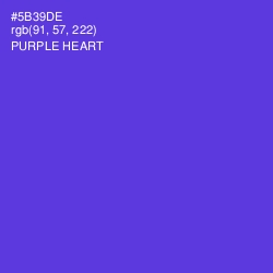 #5B39DE - Purple Heart Color Image