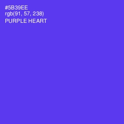 #5B39EE - Purple Heart Color Image